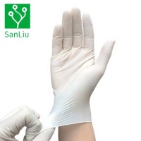 Disposable Powder Free Industrial Grade Gloves White Fingers Latex Gloves Elasticity