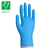 Factory Direct Supply Disposable Industrial-Grade Gloves Blue Nitrile Gloves