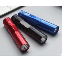 LED Promotional Torch  Aluminum Mini Porcket Portable Flashlight Torch Light with Press Switch  3 Co