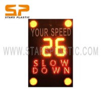 Solar LED Car Swing Radar Speed Signs China Meter Speed Control Limit Remove Detector Display Emoji