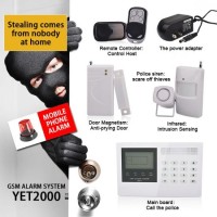 Intelligent GSM Home Burglar Alarm System Yet2000-GSM