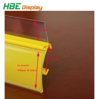 Plastic Price Tag Label Holder Data Strip for Supermarket Shelf