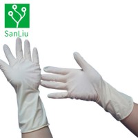 Cheap Disposable Powder Free Industrial Grade Gloves White Fingers Latex Gloves