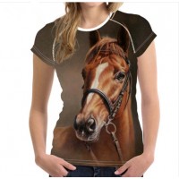 Fctory Sublimation Printed Customized Cheaper Cotton Embroidery Printing T-Shirt for Women