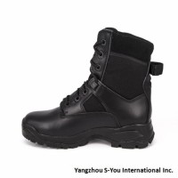 Military and Army Use Leather Boots in Black Color Men Boots Leather