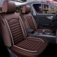 Car Accessories Car Decoration 360 Degree Full Covered Coffee Color Car Seat Cover Universal Luxury