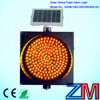 Ce & RoHS Approved Solar Powered LED Yellow Flashing Warning Light