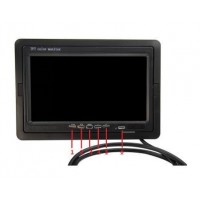 7" HD TFT LCD Car Display Monitor with Reverse Camera