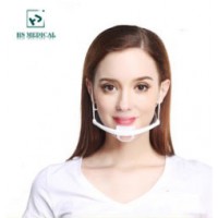 Environment-Friendly Transparent Mask Smile  Food Masks Plastic Face Shield