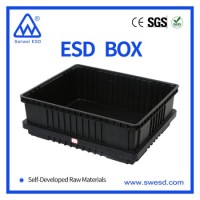 ESD Drawer Type Plastic Crate Tool Black Box