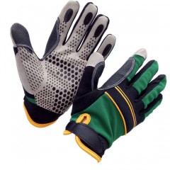 Impacted Palm Silicone Grip Auto Mechanics Glove图1