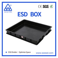 Plastic Packing ESD Boxes Sensitive Component Factory Used