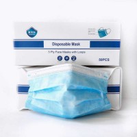 in India Disposable Pm2.5 Dust Proof Nonwoven Earloop 3 Ply Face Mask