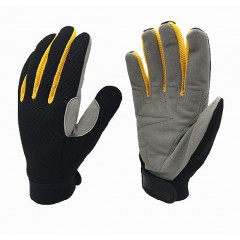 Microfiber Palm Reinforced Palm and Thumb Unlined Spandex Back Mechanic Glove Tool Glove Work Glove图1