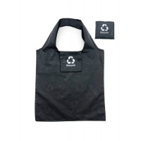 RPET Folding Shopping Bag with Basic Style and Embossing Printing Packed in a Pouch Reusable Shoppin