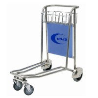 4 Casters Stainless Steel Airport Bag Cart Trolley for Sale