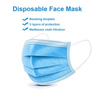 Disposable 3-Ply Protective Face Mask for Dust Protection