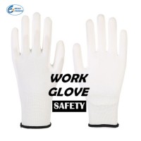 Anti-Slip Polyester Safety Gloves  Industrial Labor Protection Work PU Gloves