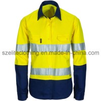 Hi Viz Yellow ANSI Reflective Safety Warning Clothing