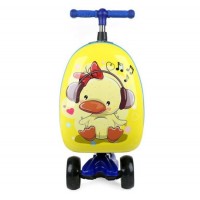 Custom Wholesale 16-19 Inch Travel Trolley Suitcase Kids Luggage Scooter