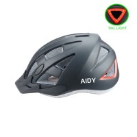 Popular in-Mold MTB Adult Road Bike Cycle Helmet with Built in LED Warning Tail Light Bicycle Sport