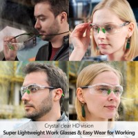 Safeyear Brand Eyeglasses  Anti Fog Safety Glasses with Elastic Band