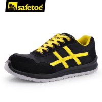 Fashion Casual Industrial Women Men Work Leather Safety Sports Shoes