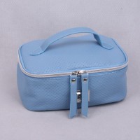 Perforated PU Square Shape Ladies'cosmetic Bag/Case  Makeup Pouch