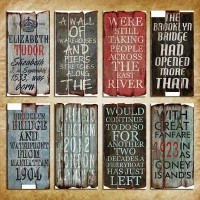 Antique Wood Plaque and Signs