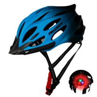 Bikeboy Blue Integrated Body for Men and Women Mountain Riding Equipment Riding with Lights Helmet R