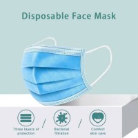 Disposable Non-Woven 3-Layers Protective Face Dust Mask