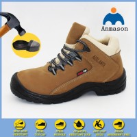 High Heel Steel Toe Nubuck Leather Safety Shoes with Steel Toe Cap