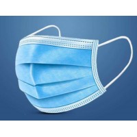 China White List Medical Products Supply En14683 Type II Ficial 3 Ply Blue Earloop Single Use Face M