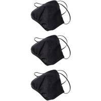 Washable Reusable Fabric Masks  Black Cotton Face Mask for Personal Protection