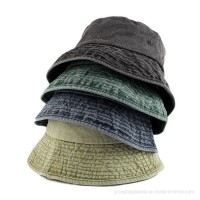 Washed Cotton Leisure Fisherman Bucket Hat