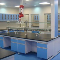 Steel and Wood Lab Bench Suspension Structure School Lab Furniture