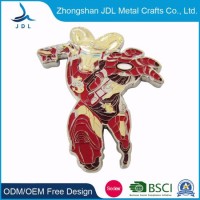 Customized Iron Man Coin with Imitation Enamel with /Soft Enamel Customized Challenge Coin with Soft