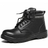 Genuine Leather S3 Safetyshoes with Steel Toe and MID Plate Workshoes