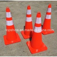 Factory Outsale 70cm PVC Traffic Safety Cone with Ring