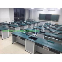 General Education School Lab Furniture Aluminum Alloy Structure Wood Biologoy Laboratory Table