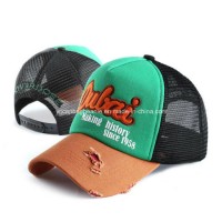 Fashion Promotional Summer Destory Washed Trucker Mesh Cap Hat