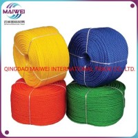 High Quality 3 Strand 4 Strand PE/PP New Material Rope  Polyethylene Twisted Fishing Rope  Colorful