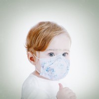 Pure Cotton Washable and Reusable Protective Mouth Masks for 3~10 Years Old Children