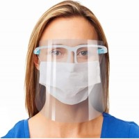 Reusable Full Face Shield Clear Cheap Protective Plastic Mask Manufacturer Quick Shipping Clear Face