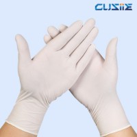 White Color Exam Nitrile Disposable Nitrile Gloves