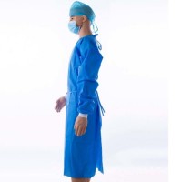 Hot Sale Wholesale Medical Suit Protective Safety Non Woven Surgical Blue Gowns Home Products Isolat