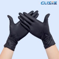 Black Disposable Gloves Powder Free Nitrile Gloves