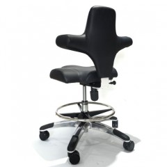 Adjustable with Footrest Modern PU Leather Hot Sale Dentist Dental Stool with Adjust Seat Tilt and B图1