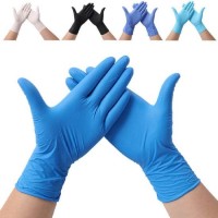 High Quality Blue Thicken Powder Free Protective Disposable Nitrile Gloves Gloves