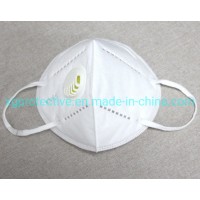 KN95 FFP2 Face Mask with Valves 5 Ply Folded Facial Masks High Filter Respirator with Certificate